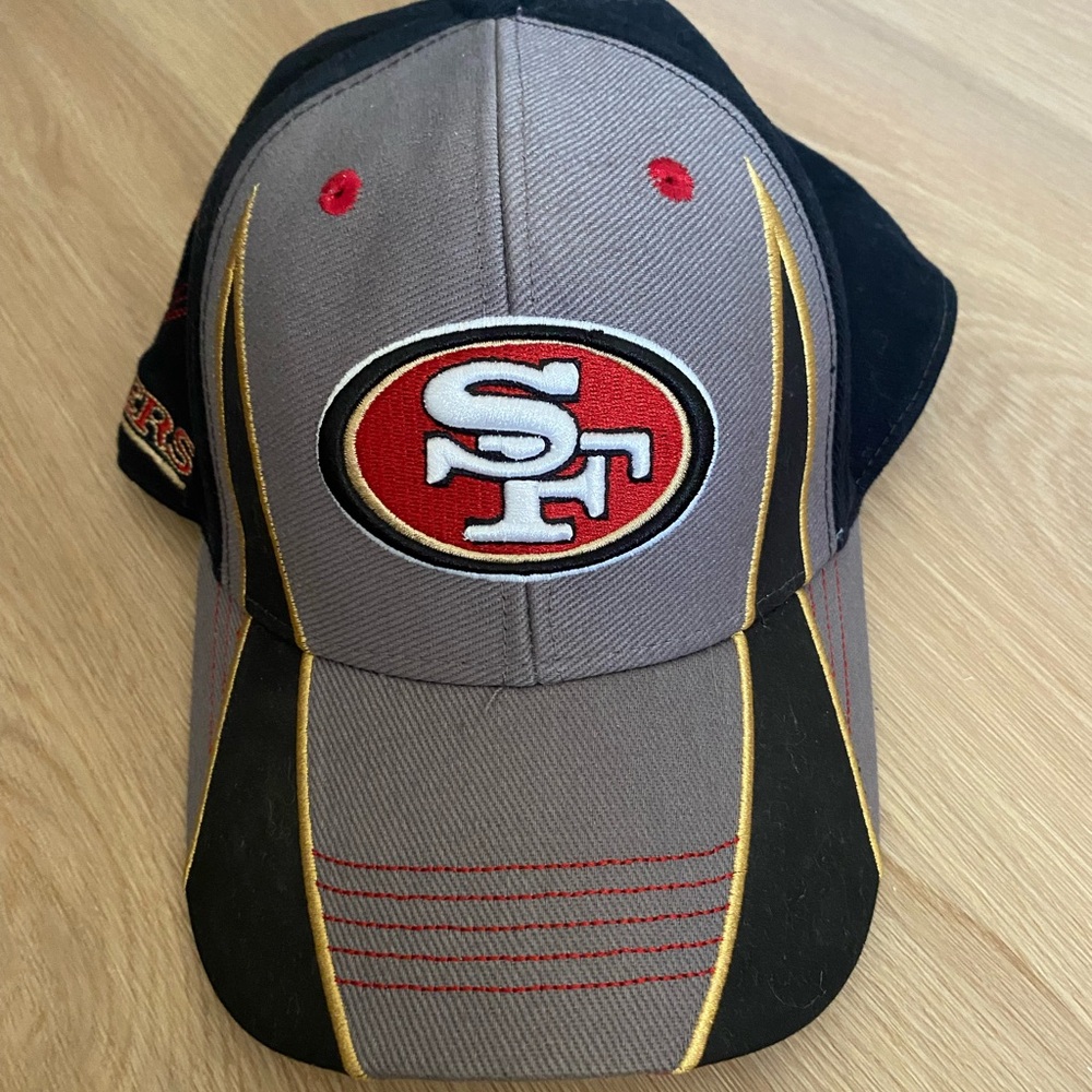 NFL Team Apparel Black and Red Cap
